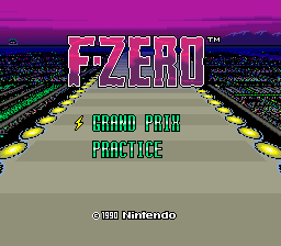 BS F-Zero (Japan) Title Screen